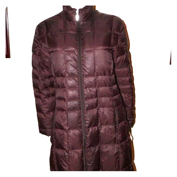 Moncler Jackets & Blazers - Moncler brown down puffy 3/4 length coat quilted